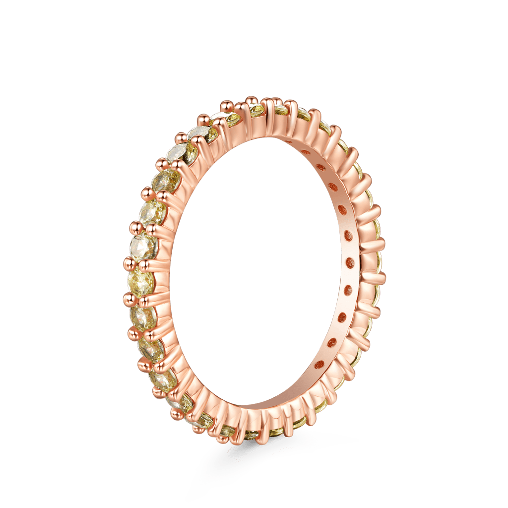 黃水晶圓形切割戒指 image number 2