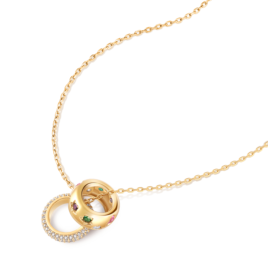 精美混色復古項鍊 image number 2