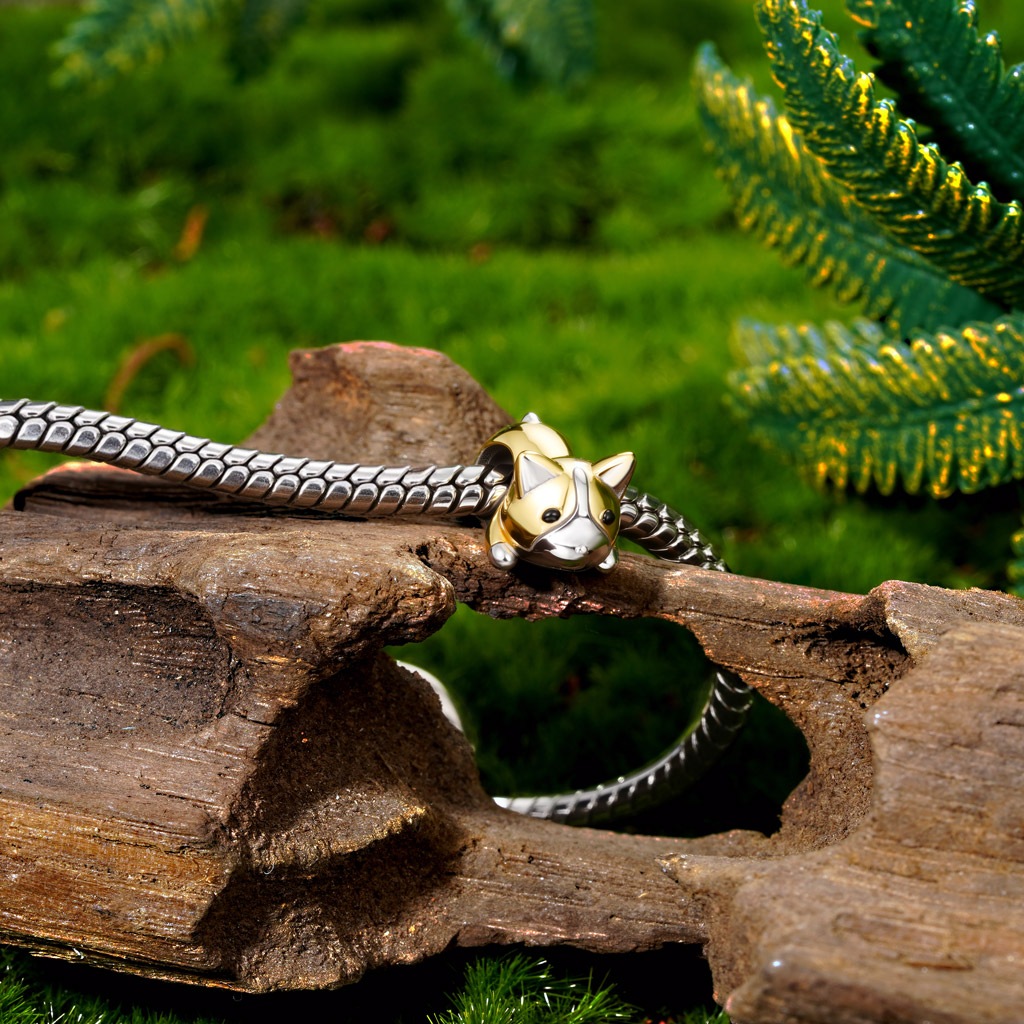 可愛柯基狗珠飾 image number 2