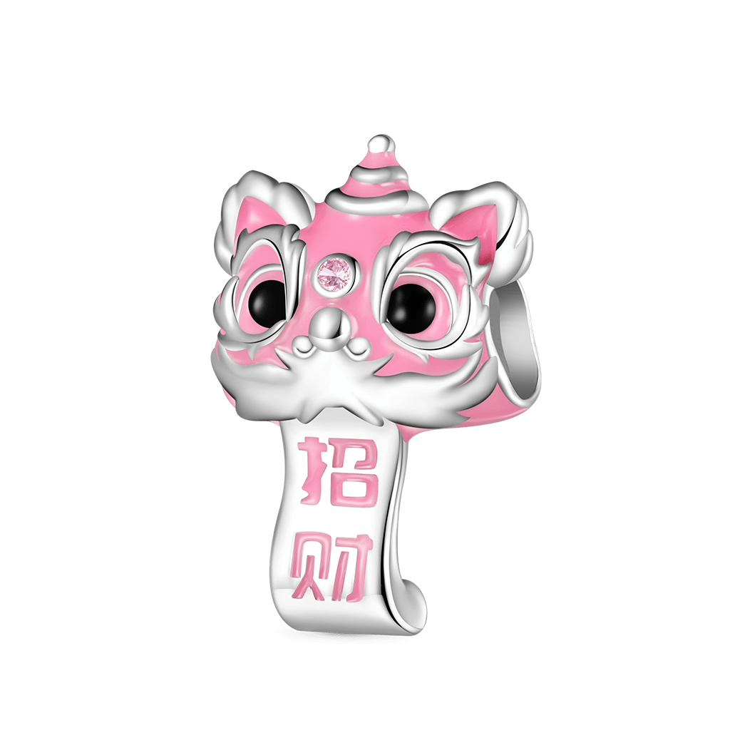 粉色舞獅珠飾 image number 0