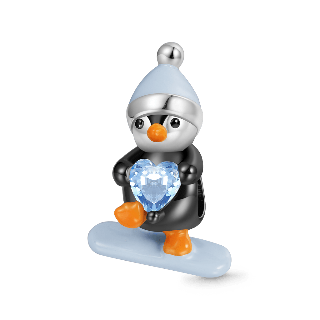 企鵝滑雪珠飾 image number 1