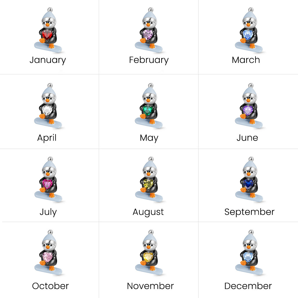 企鵝滑雪珠飾 image number 3