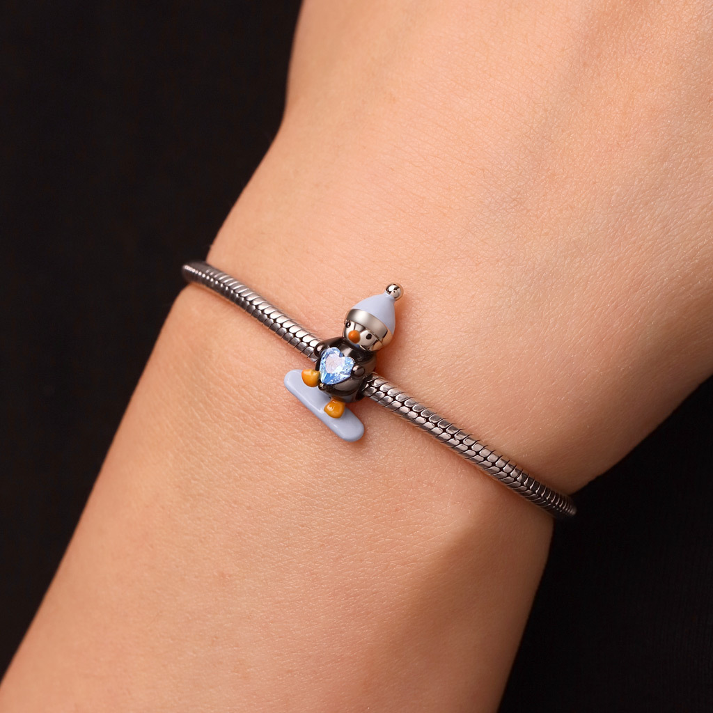 企鵝滑雪珠飾 image number 6