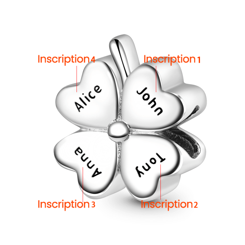 四葉草可刻字護身符 image number 2