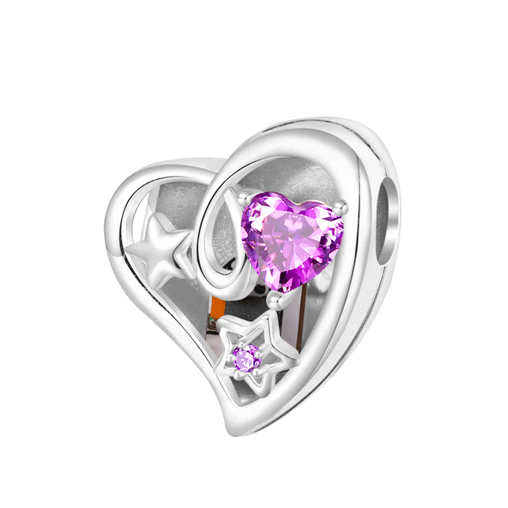 魔法發光粉紅心形珠飾 image number 0