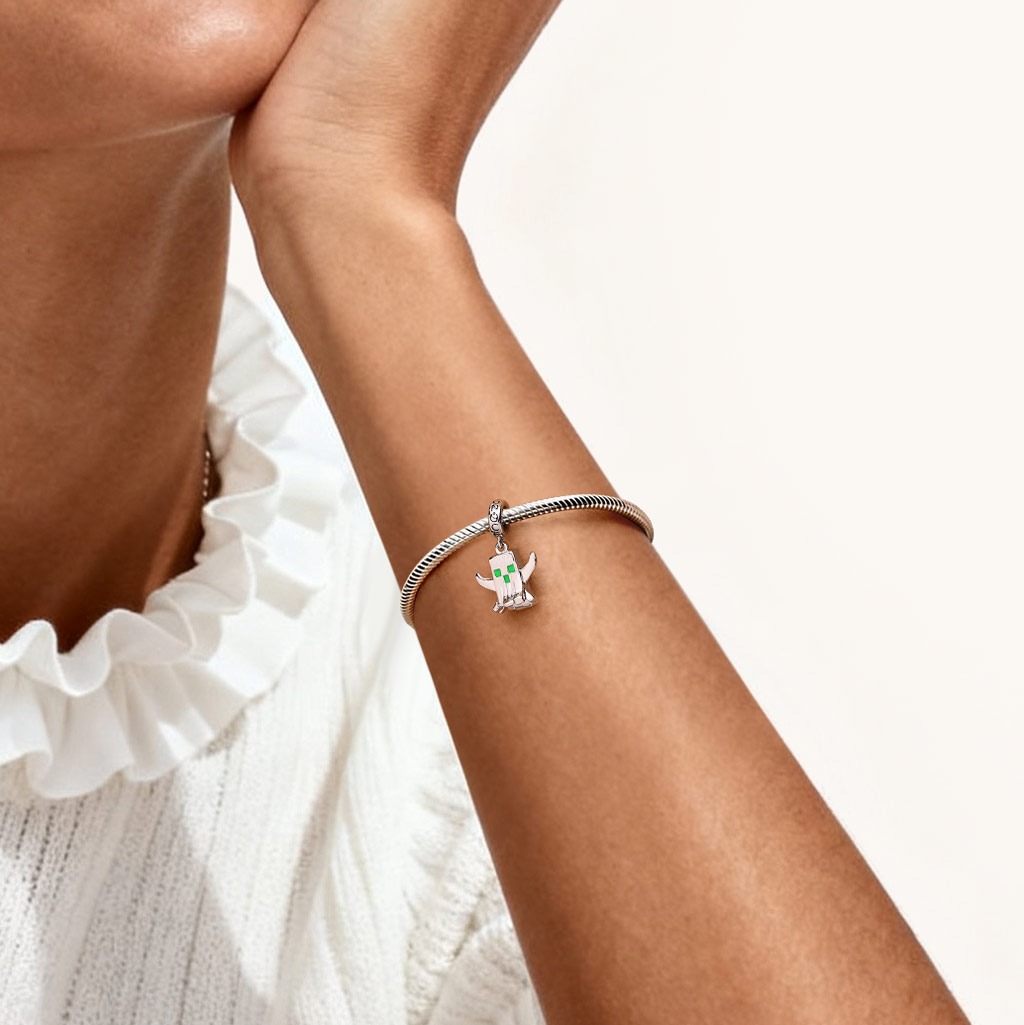 像素鬼魂吊墜 image number 1