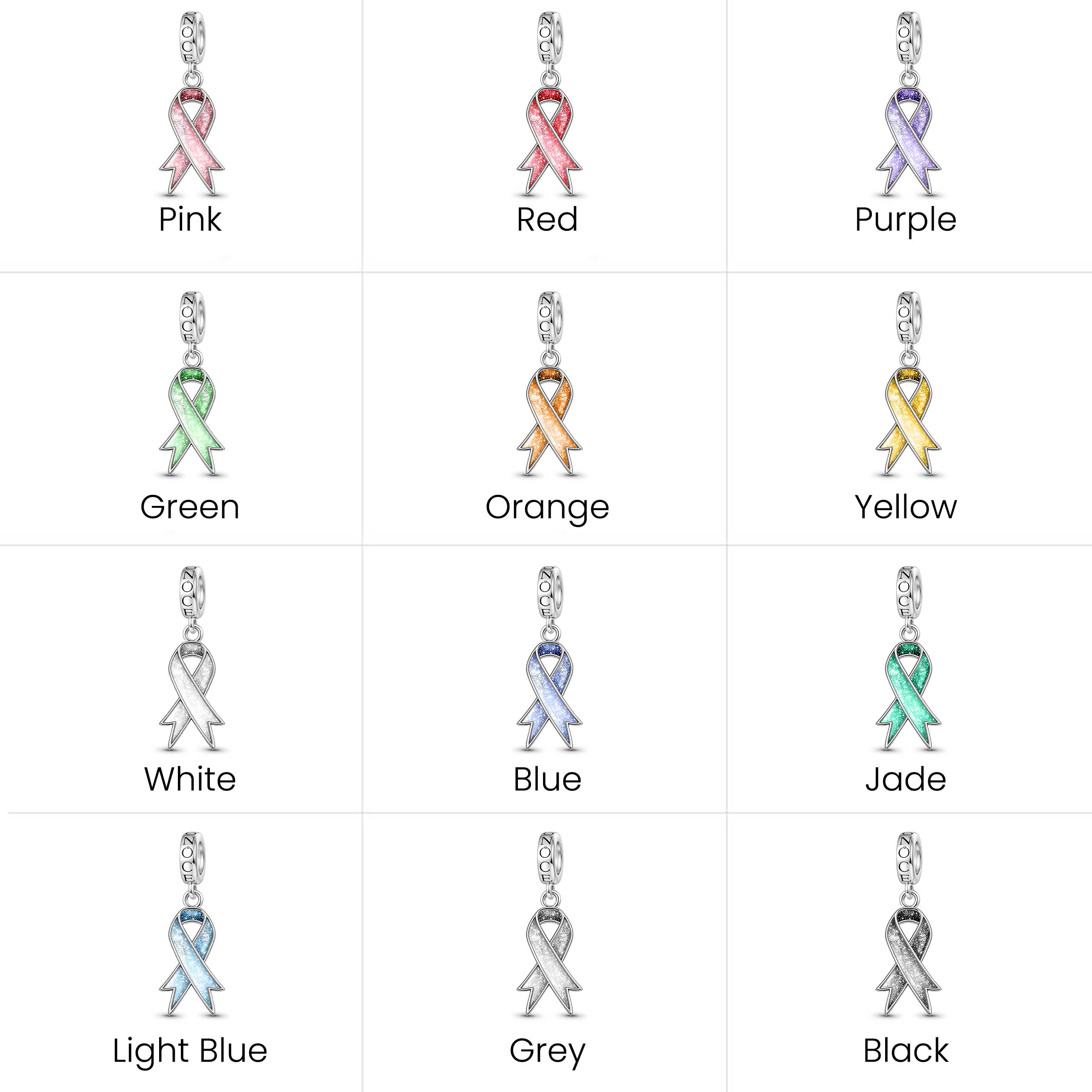 疾病關注絲帶吊墜 image number 5