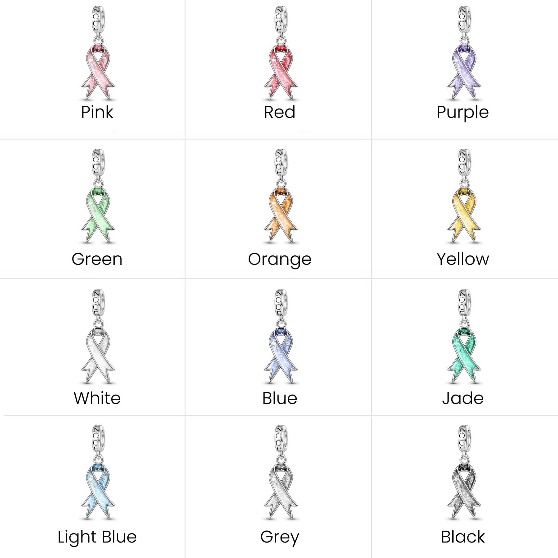 疾病關注絲帶吊墜 image number 5