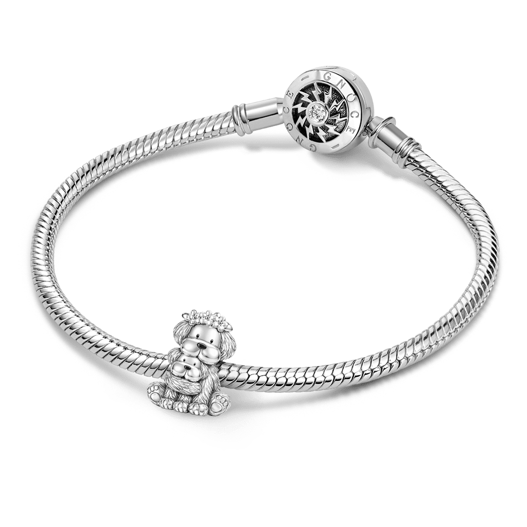 狗擁抱寶寶吊墜 image number 2