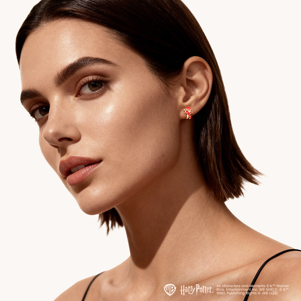 葛萊分多獅子耳釘 image number 2