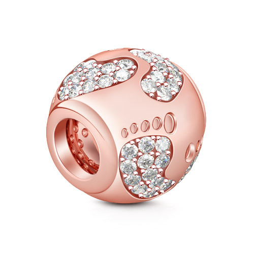 嬰兒腳印吊飾珠 image number 1