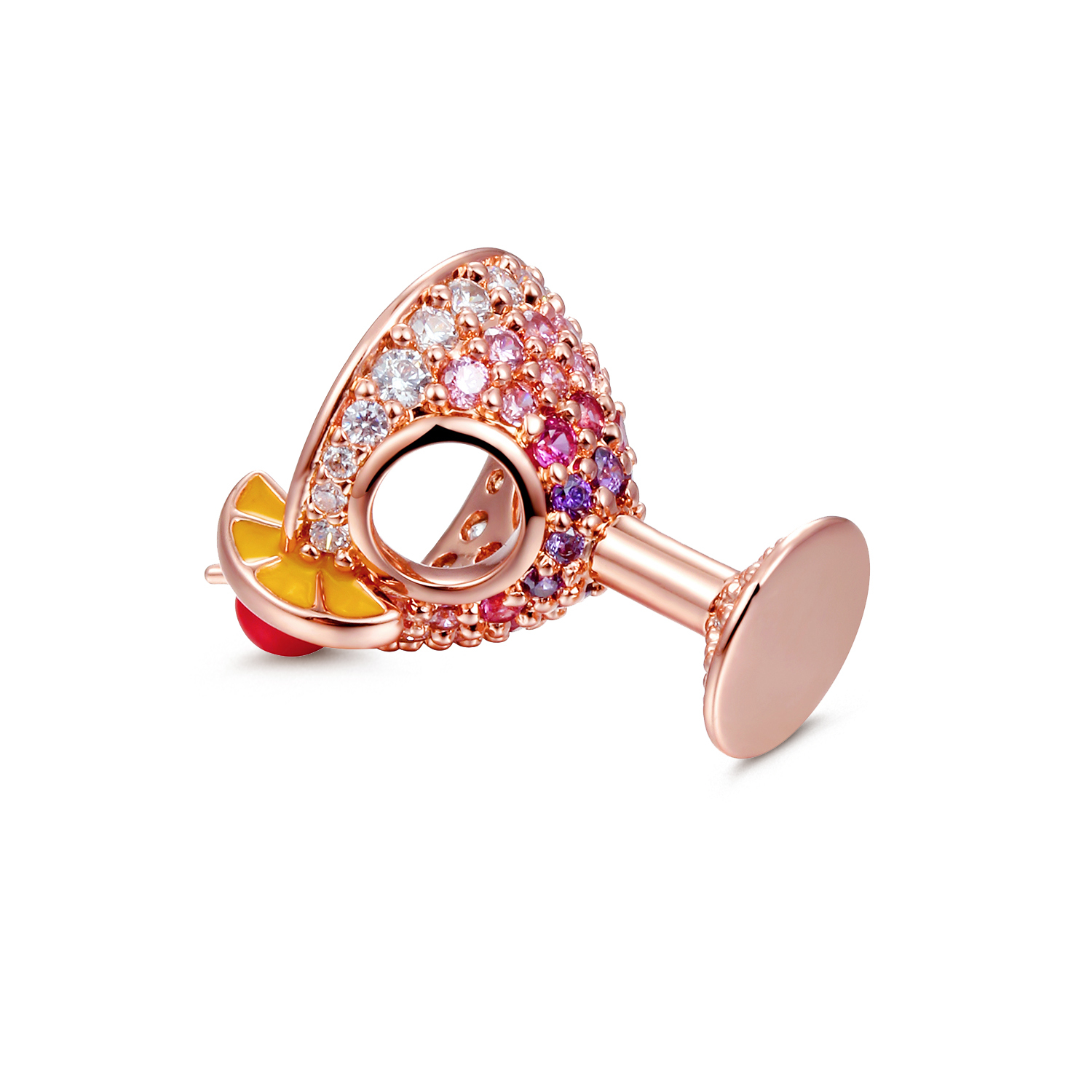 雞尾酒櫻桃和檸檬片珠飾 image number 1