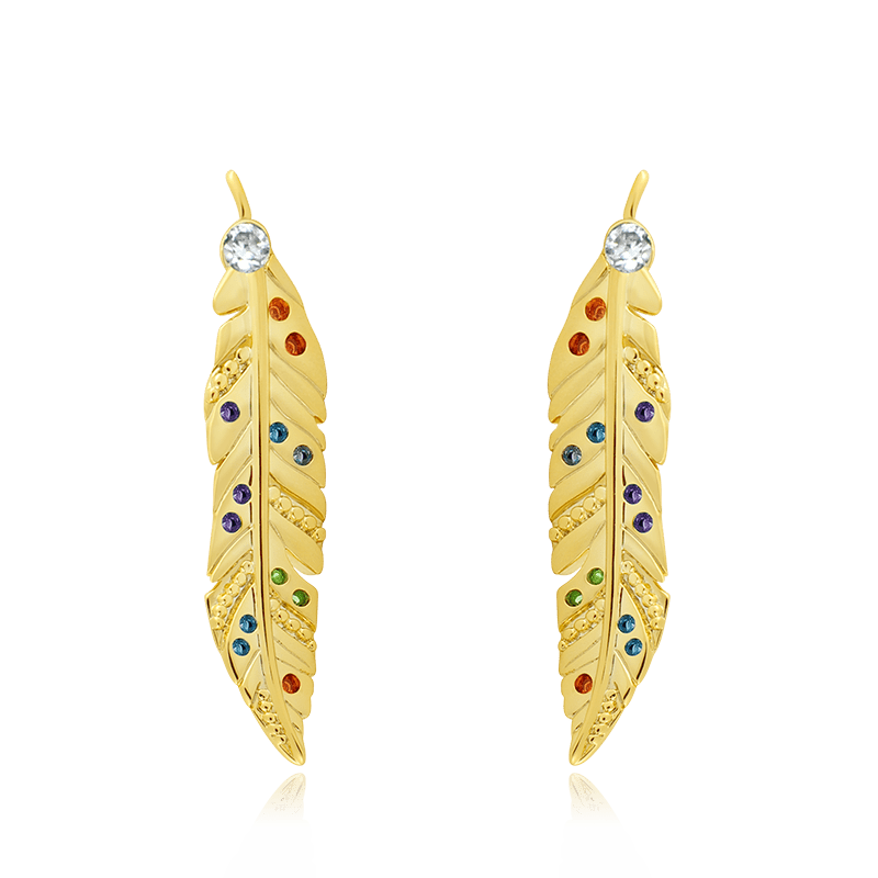 羽毛耳釘 image number 0