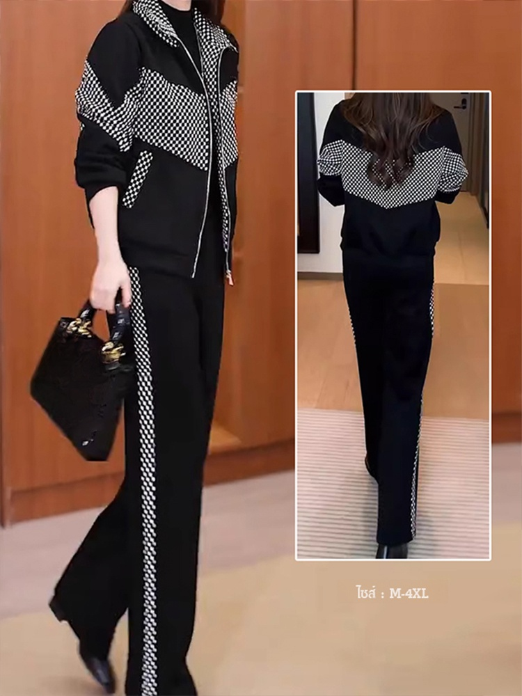 🔥 ไอเท็มสุดอบอุ่นสำหรับฤดูหนาว! ชุดกางเกงขากว้างบุขนแกะหนาสองชิ้น ในราคาสุดคุ้ม! ✨