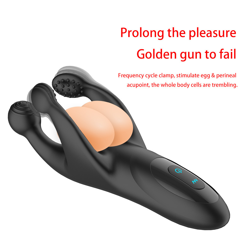 Odin Trident 10 Frequency Vibration Testicle Prostate Massager Penis Training Enhancer Male Adult Sex Toy for Men