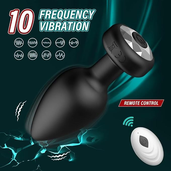 Remote Control Vibrating Anal Plug with App and Stealth Wearable Design for Discreet Public Use