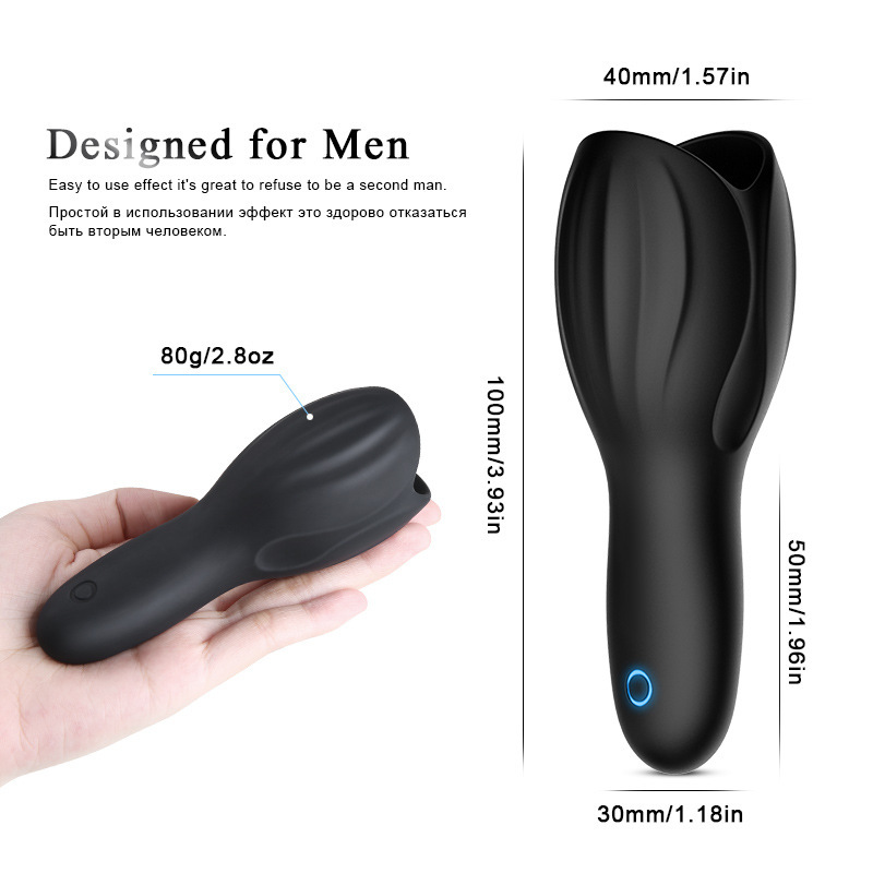 10 Frequency Vibration Male Masturbator Cup with Prostate Massager Penis Training Device for Men