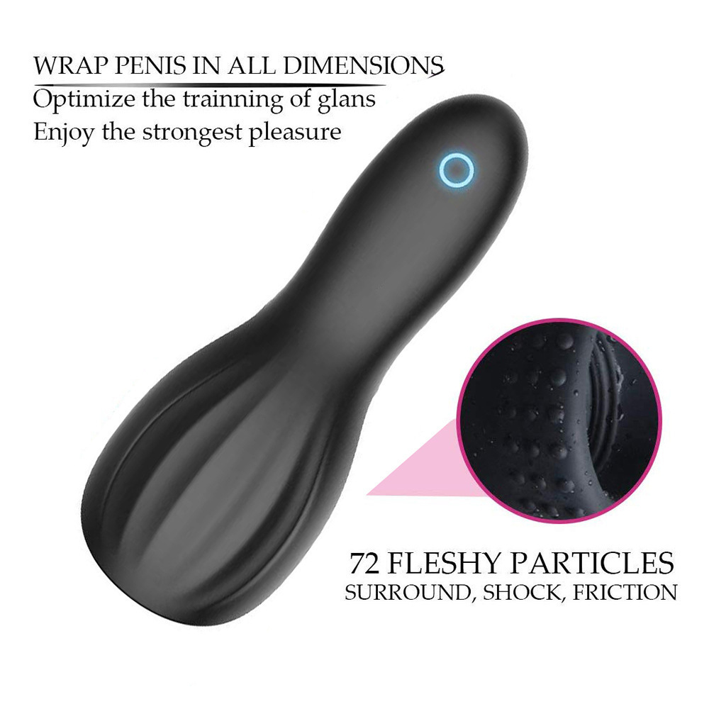 10 Frequency Vibration Male Masturbator Cup with Prostate Massager Penis Training Device for Men