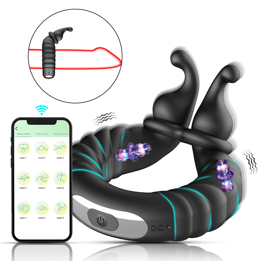 10 Speed Vibrating Penis Ring Cock Ring for Men with Delay Function Enhances Performance and Pleasure Prostate Massager for Intimate Training