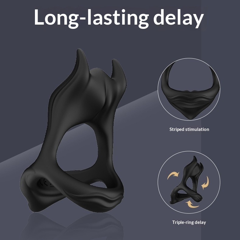 10 Speed Vibrating Cock Ring for Men Wearable Penis Extender Enhancer with Remote Control Delay Pleasure Ring for Couples Adult Sex Toys