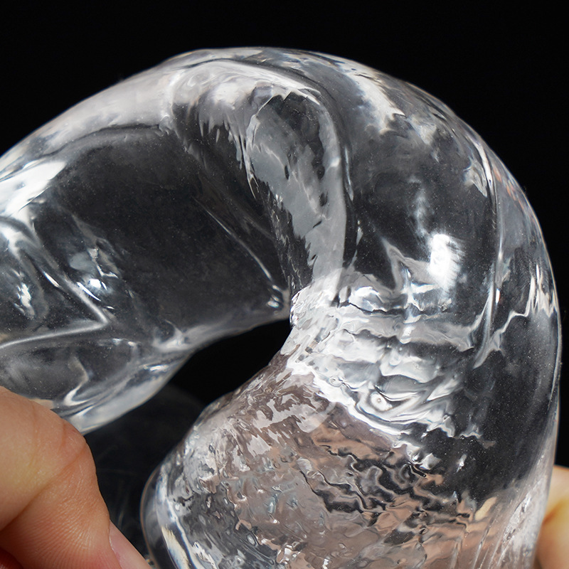 Realistic Crystal Clear Dildo for Women Silicone Translucent Penis Sex Toy Adult Pleasure Products for Solo Play and Couples Use