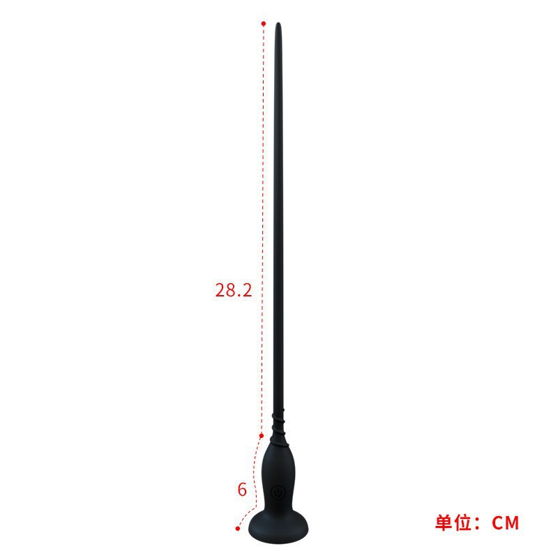 10 Frequency Vibration Male Urethral Sound Silicone Prostate Massager with Remote Control Electric Stimulation Toy for Men Adult Sex Toys