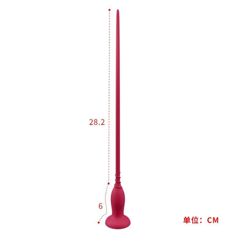 10 Frequency Vibration Male Urethral Sound Silicone Prostate Massager with Remote Control Electric Stimulation Toy for Men Adult Sex Toys