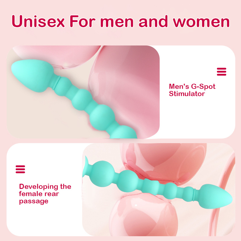 10 Speed Vibrating Anal Beads for Women Rechargeable Silicone Butt Plug with Remote Control Powerful Stimulation Adult Toys G Spot Clitoral Massager
