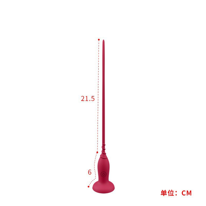 10 Frequency Vibration Male Urethral Sound Silicone Prostate Massager with Remote Control Electric Stimulation Toy for Men Adult Sex Toys