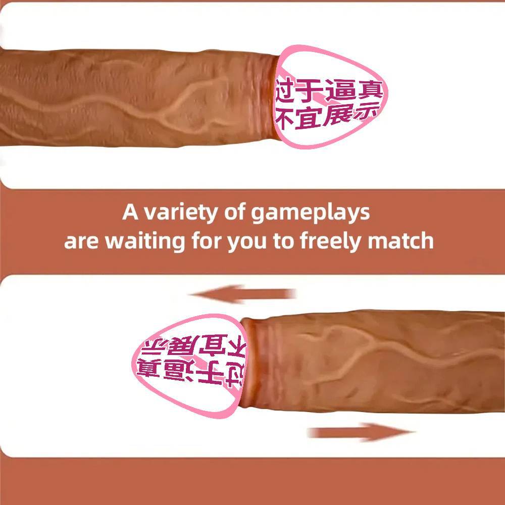 Automatic Thrusting Dildo with Realistic Silicone Design for Women Hands Free Stretching and Swinging Adult Toy