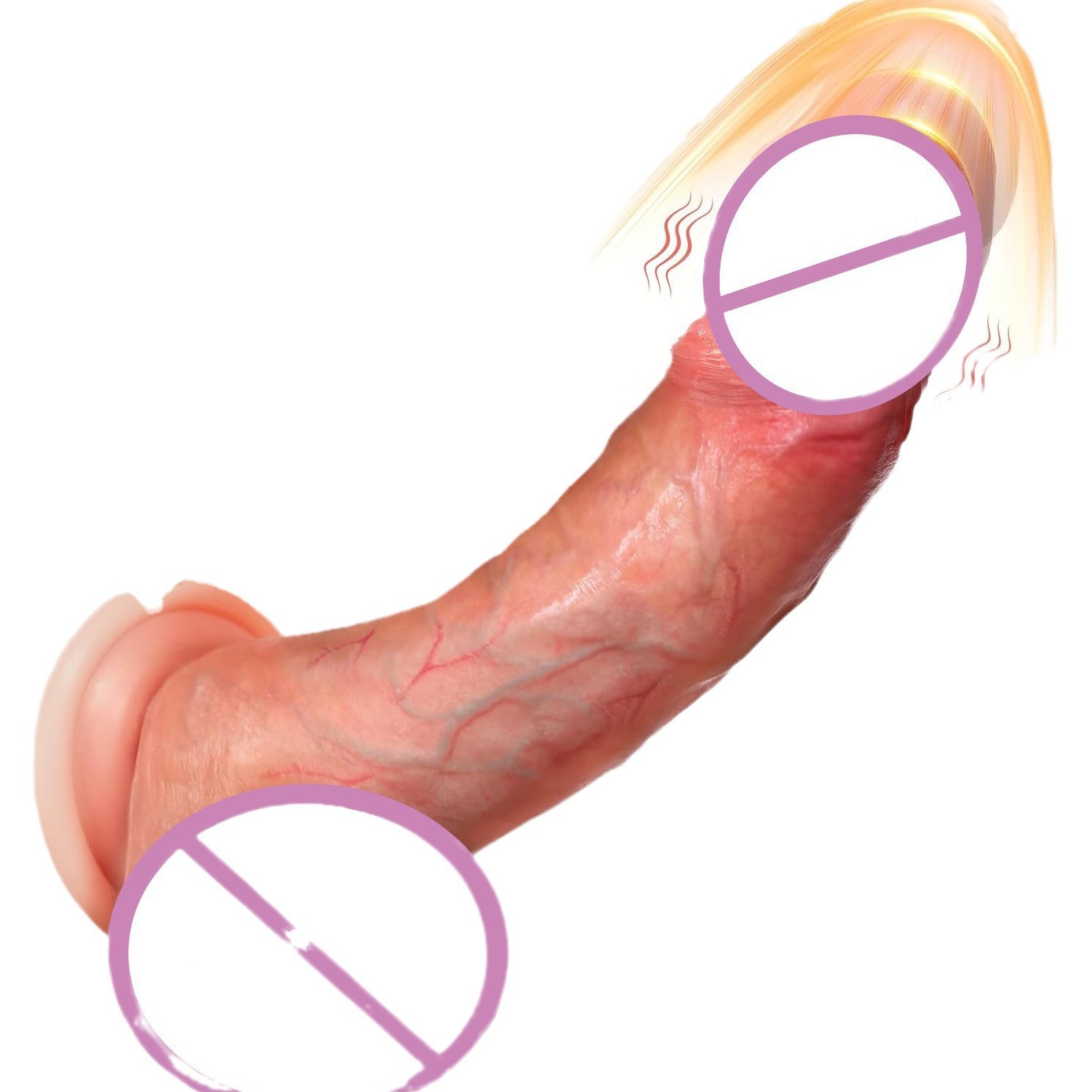 Automatic Telescoping Vibrating Dildo Realistic Electric Silicone Masturbator for Women Hands Free Thrusting Adult Sex Toy