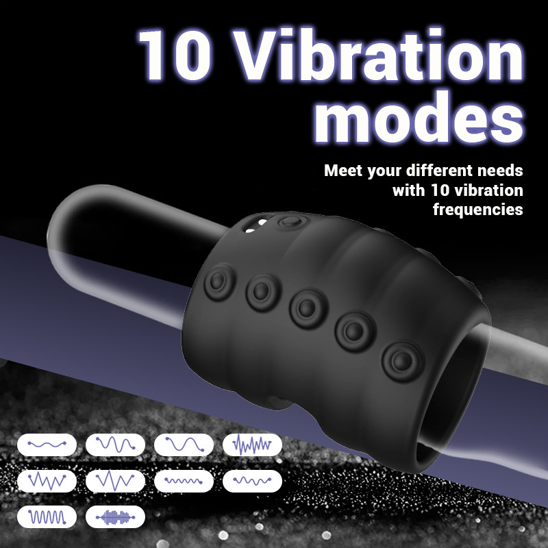10 Speed Rechargeable Octopus Penis Ring for Men Vibrating Cock Ring with Multiple Modes Male Enhancement Device for Extended Pleasure and Intimate Couples Play
