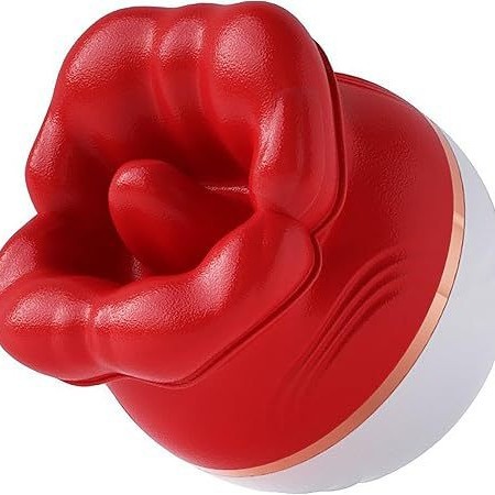 10 Speed Vibrating Tongue Licking Clitoral Sucking Stimulator with Nipple Massage Egg Female Adult Toy for Women Pleasure