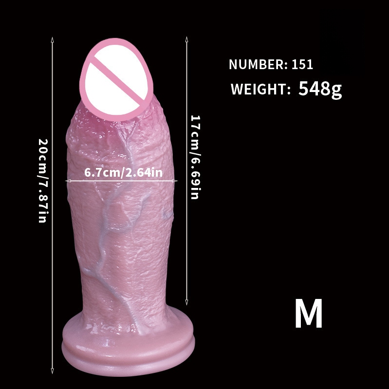 Extra Large Realistic Silicone Dildo Anal Plug for Men and Women Adult Toy Lifelike Penis Shaped Anal Trainer for Beginners and Advanced Users