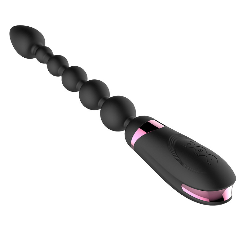 10 Speed Vibrating Anal Beads for Women Rechargeable Silicone Butt Plug with Remote Control Powerful Stimulation Adult Toys G Spot Clitoral Massager