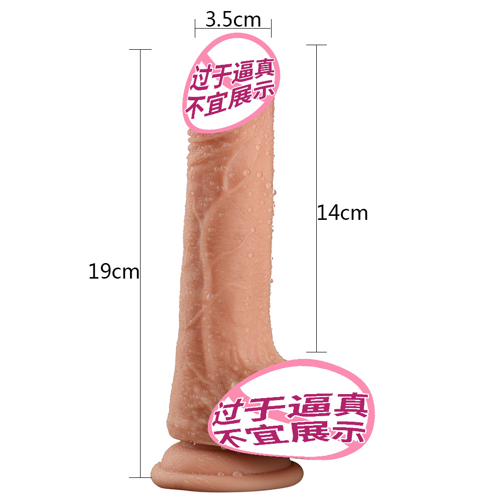Realistic Silicone Dildo for Women Extra Soft Flexible Handheld Adult Toy Lifelike Texture G Spot Stimulation