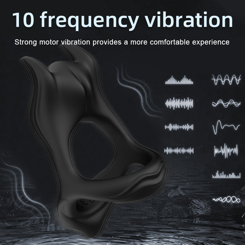 10 Speed Vibrating Cock Ring for Men Wearable Penis Extender Enhancer with Remote Control Delay Pleasure Ring for Couples Adult Sex Toys