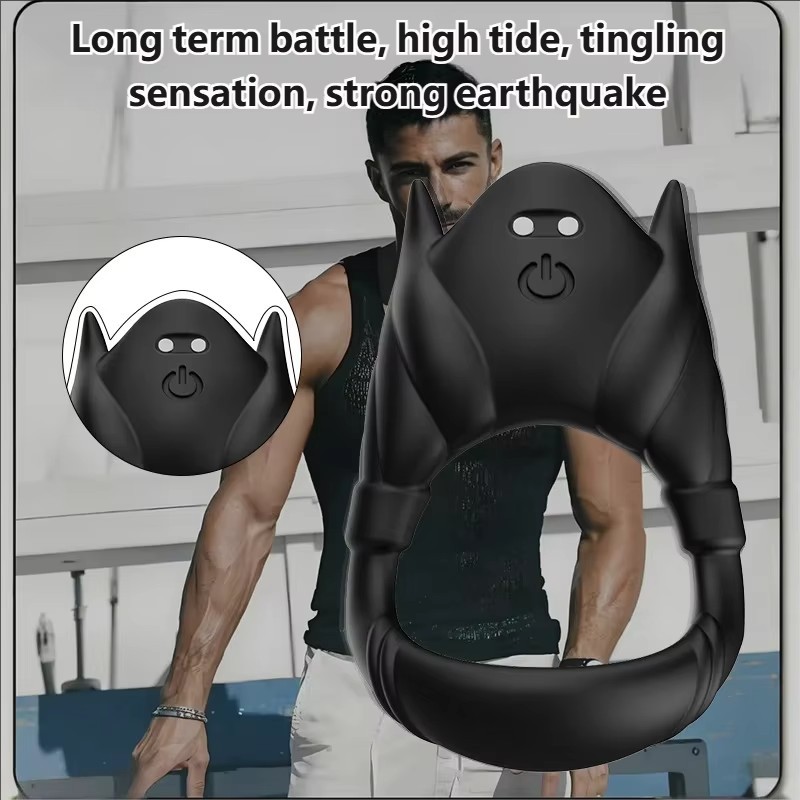 10 Speed Vibrating Cock Ring for Men Wearable Penis Extender Enhancer with Remote Control Delay Pleasure Ring for Couples Adult Sex Toys