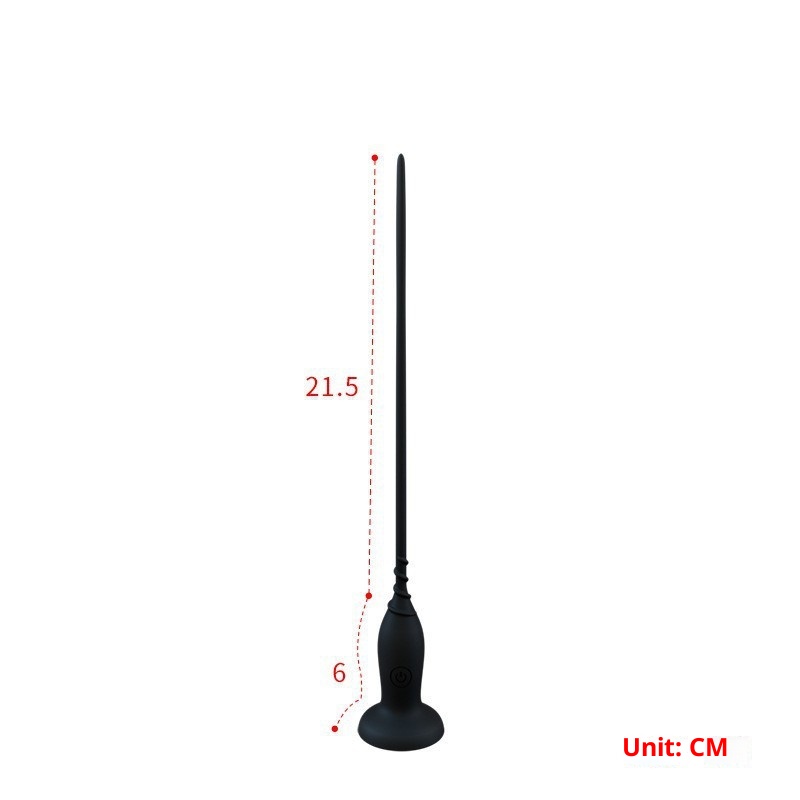 10 Frequency Vibration Male Urethral Sound Silicone Prostate Massager with Remote Control Electric Stimulation Toy for Men Adult Sex Toys