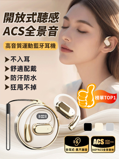 可旋轉數位螢幕D85無線耳機