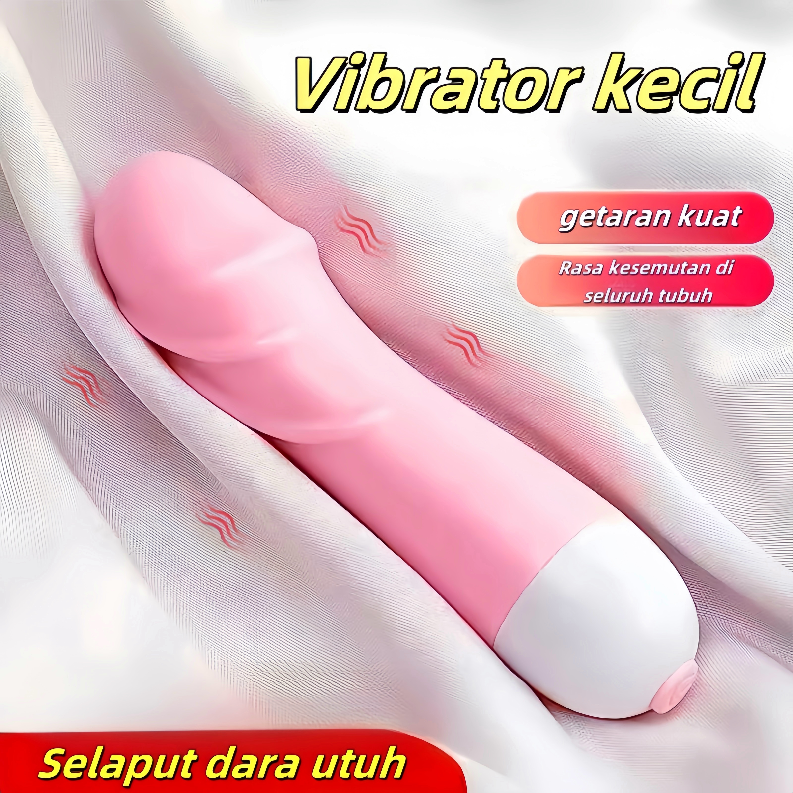 Vibrator Glans Unik untuk Stimulasi Klitoris Presisi dengan Intensitas Getaran Bisa Diatur Silikon Lembut Panjang 10cm Diameter 2cm Baterai 1xAA Bonus Pelumas 8ml