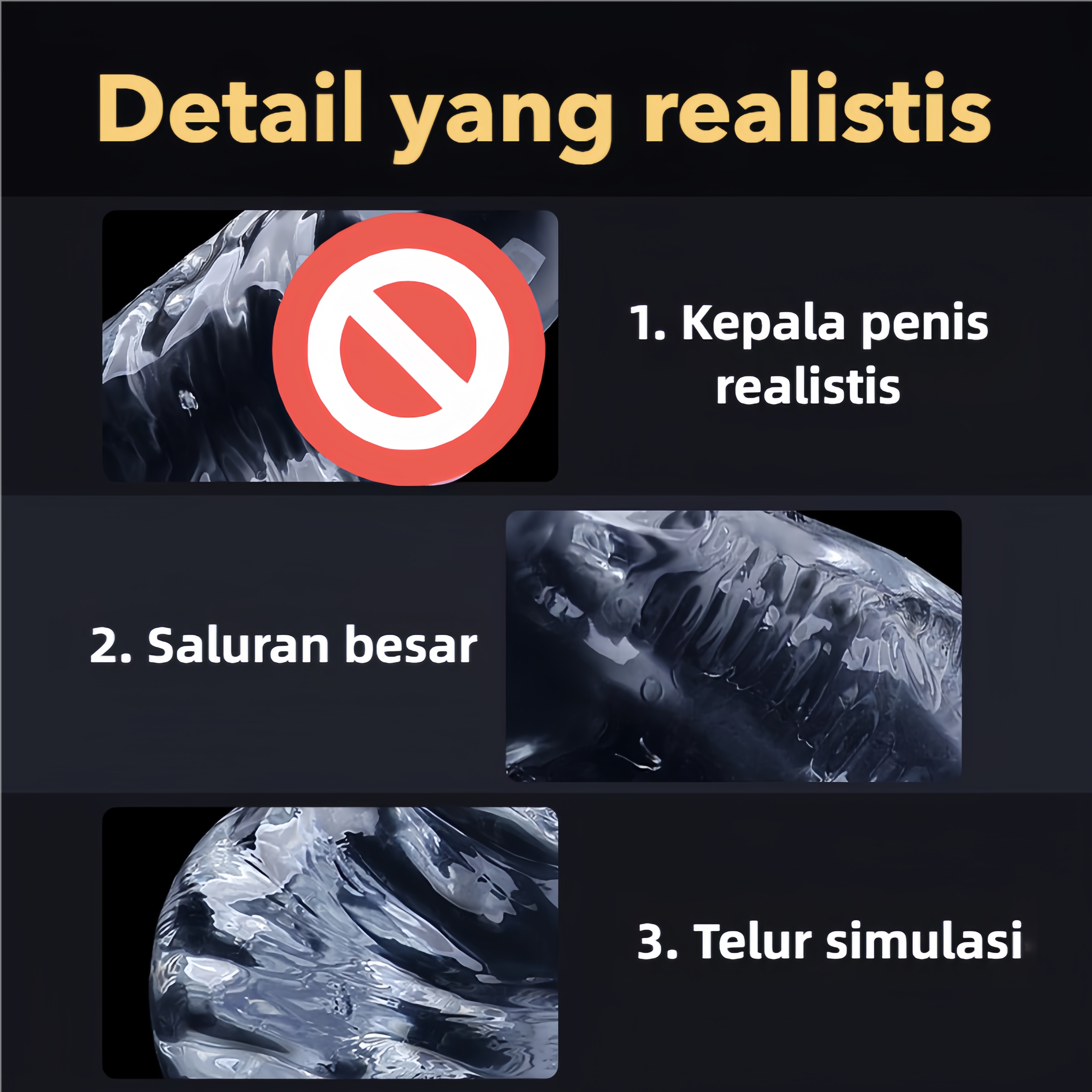 Dildo Realistis Kepala dan Testis Silikon Lembut Body Safe Panjang 20cm Kedalaman 18cm Diameter 3cm Penghisap Kuat