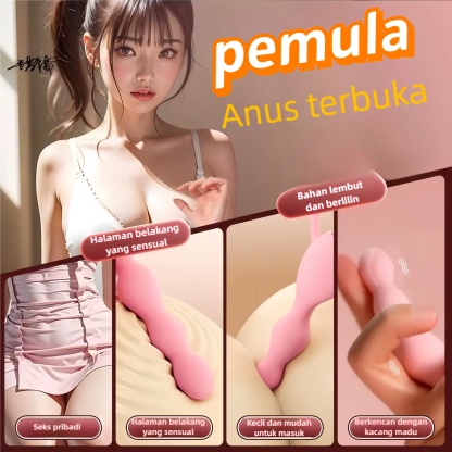 Alat Bantu Seks Anal Bergetar Warna Pink Getaran Ganda Silikon Body Safe Panjang 15cm Kedalaman 13cm