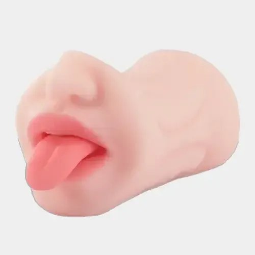 Blow Job Pocket Pussy Dengan Lidah Realistis 5,9 cm