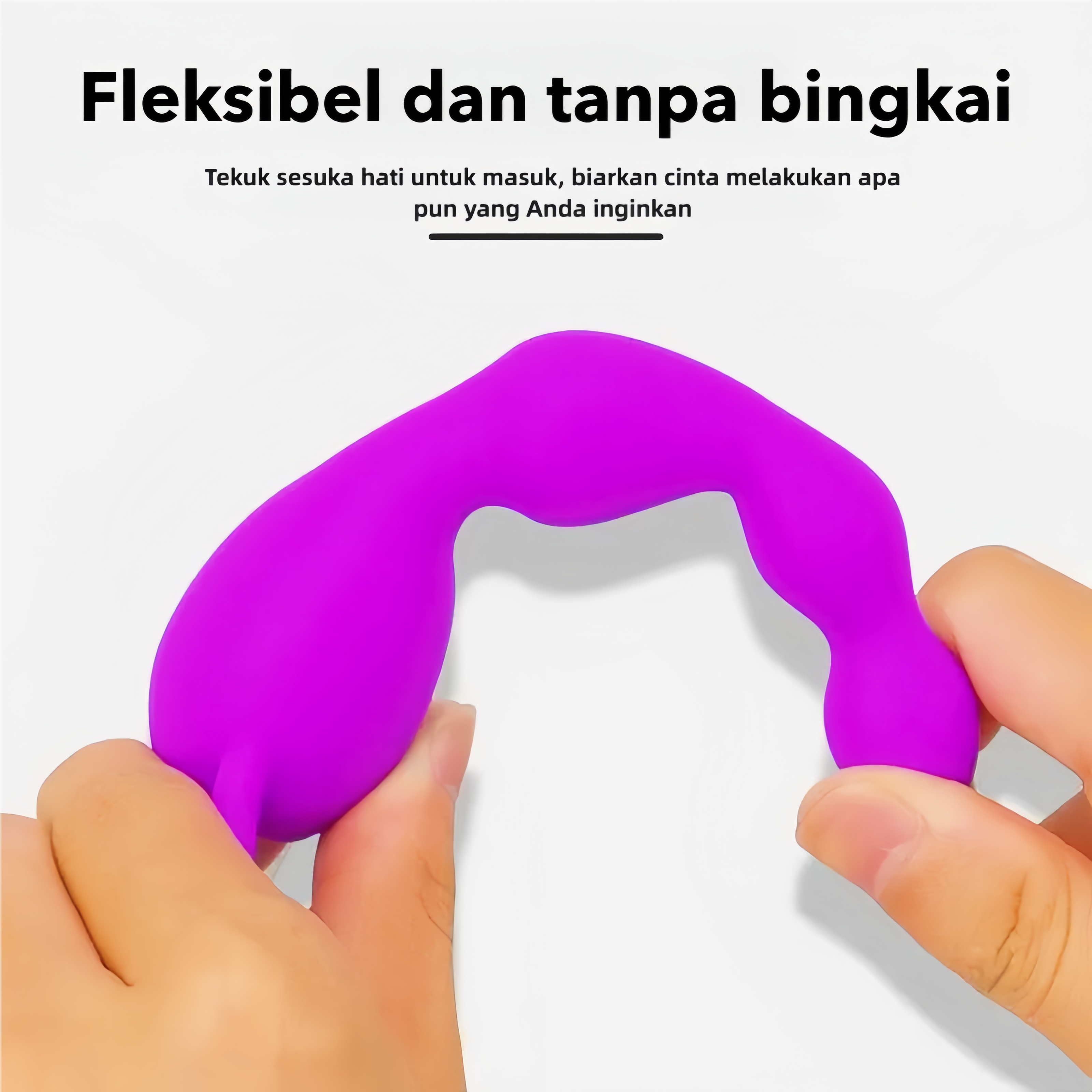 Alat Bantu Seks Anal Bergetar Warna Pink Getaran Ganda Silikon Body Safe Panjang 15cm Kedalaman 13cm
