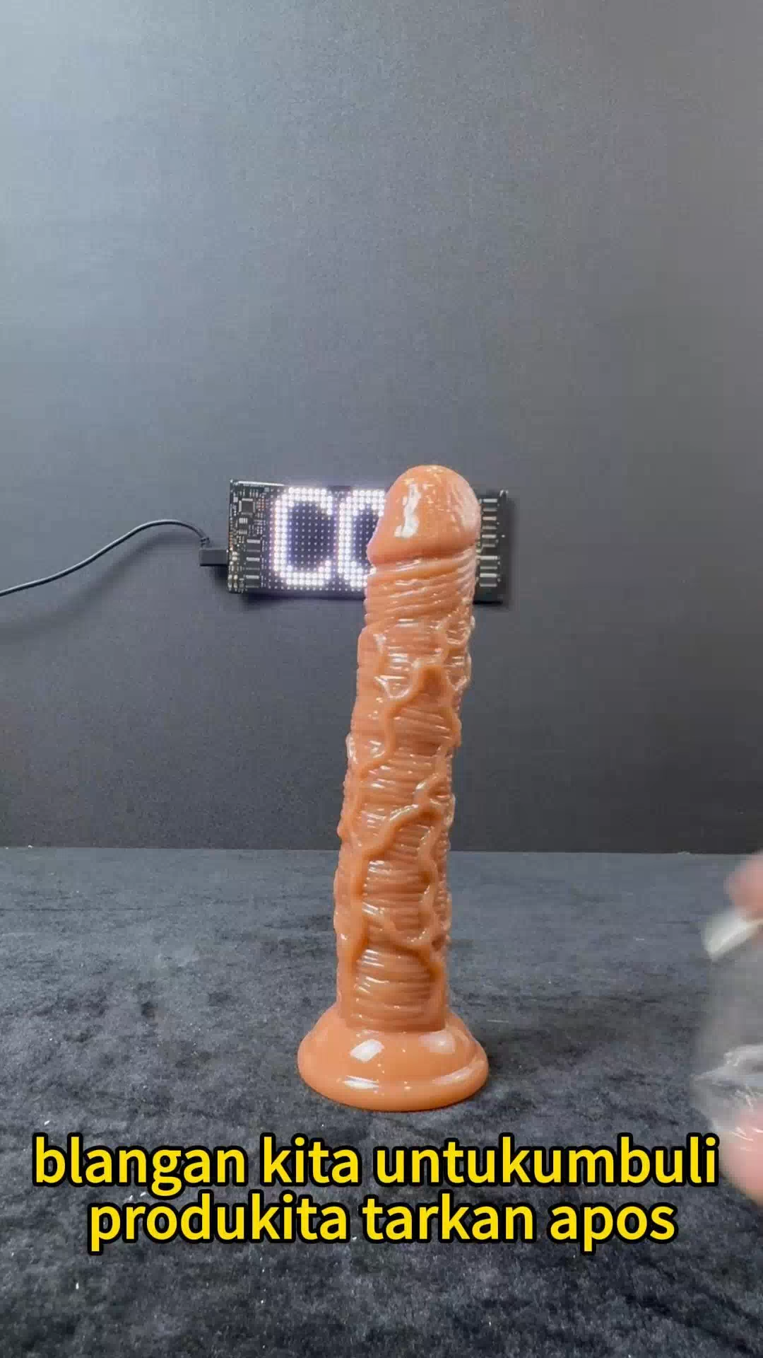 Dildo Realistis Silikon Lembut Premium Body Safe Panjang 19cm dengan Pengisap Kuat dan Bonus Pelumas 8ml