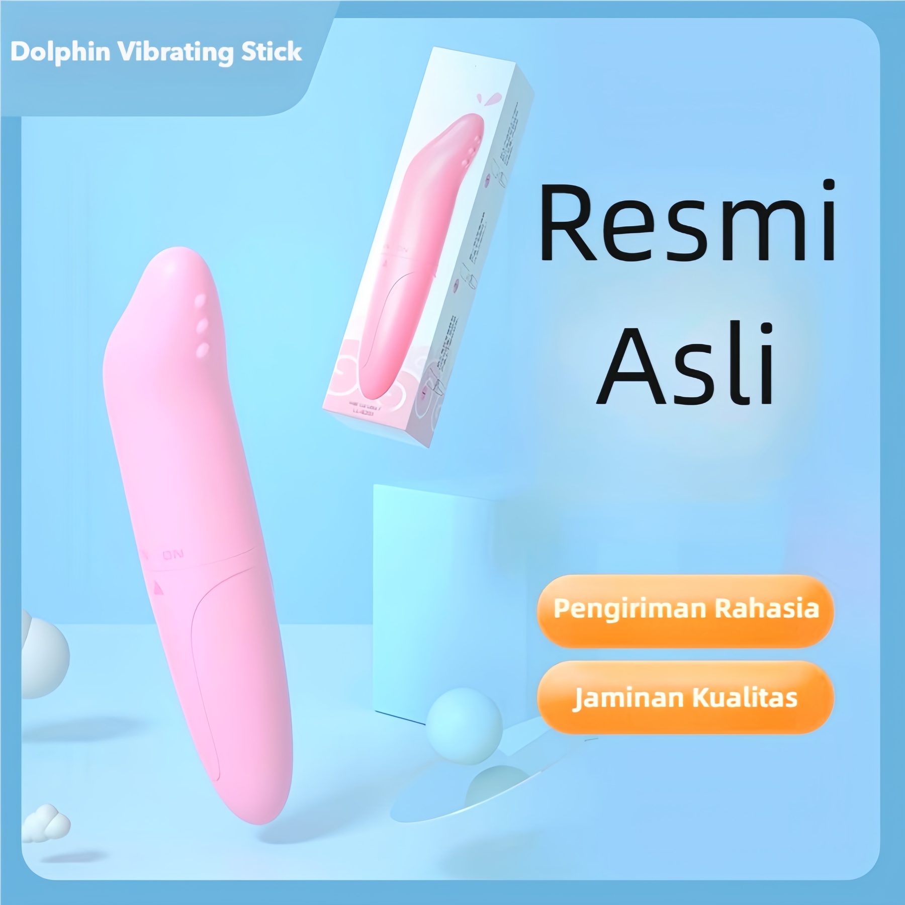 Alat Pijat G Spot Mini Ujung Melengkung Stimulasi Presisi Silikon Lembut Panjang 11cm Diameter 2cm Bonus Pelumas 8ml