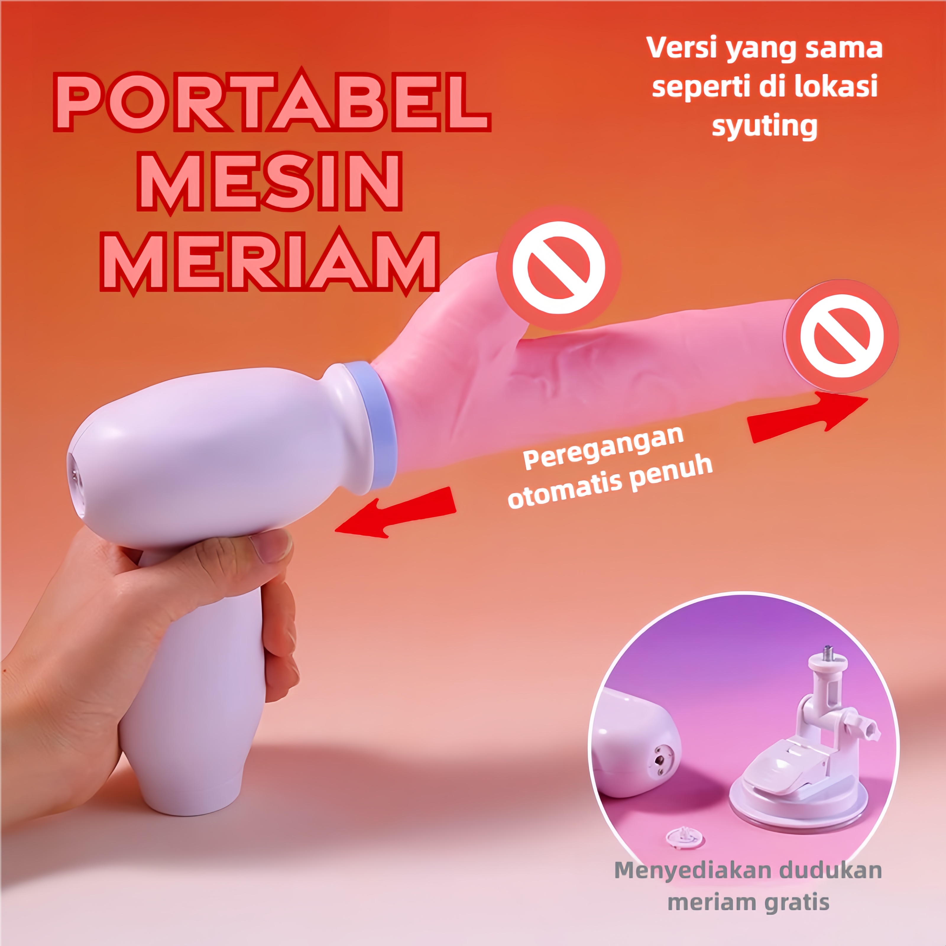 Mainan wanita, replika penis pria, vibrator ganda untuk G-spot dan vagina, dilengkapi dengan fungsi kecepatan yang dapat disesuaikan, perpanjangan, dan getaran.