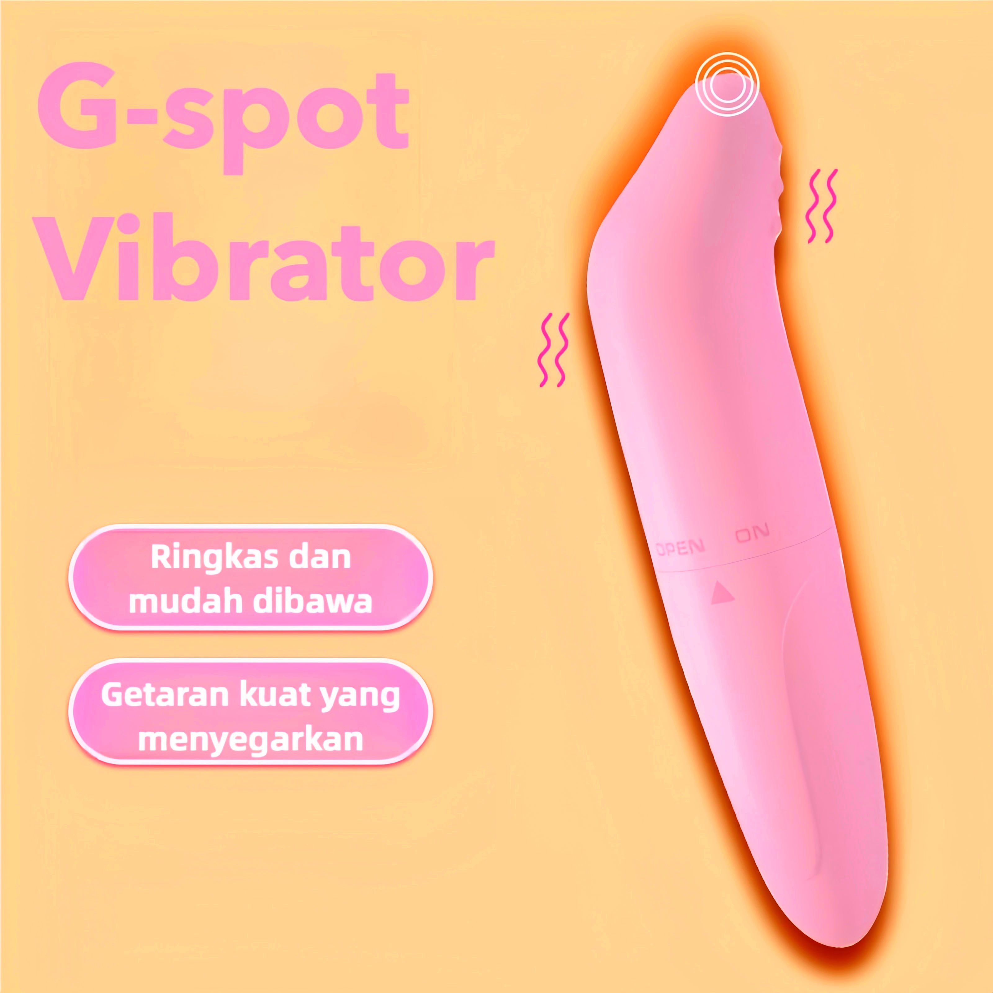 Alat Pijat G Spot Mini Ujung Melengkung Stimulasi Presisi Silikon Lembut Panjang 11cm Diameter 2cm Bonus Pelumas 8ml