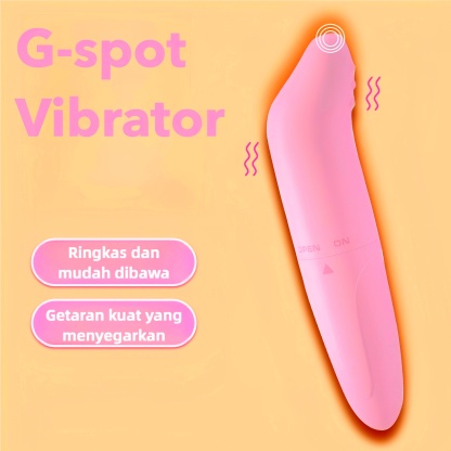 Alat Pijat G Spot Mini Ujung Melengkung Stimulasi Presisi Silikon Lembut Panjang 11cm Diameter 2cm Bonus Pelumas 8ml